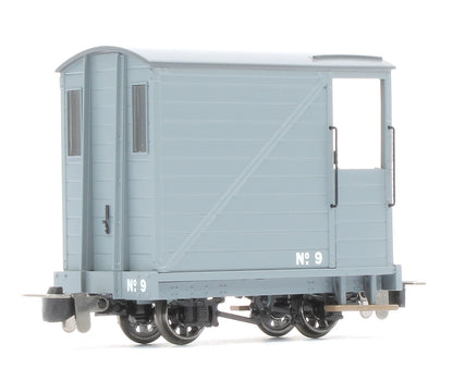 990803 Single Veranda Brake Van - Plain Grey No.9