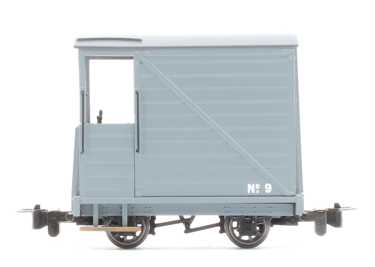 990803 Single Veranda Brake Van - Plain Grey No.9