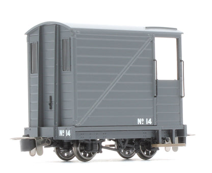990804 Single Veranda Brake Van - Plain Dark Grey No.14