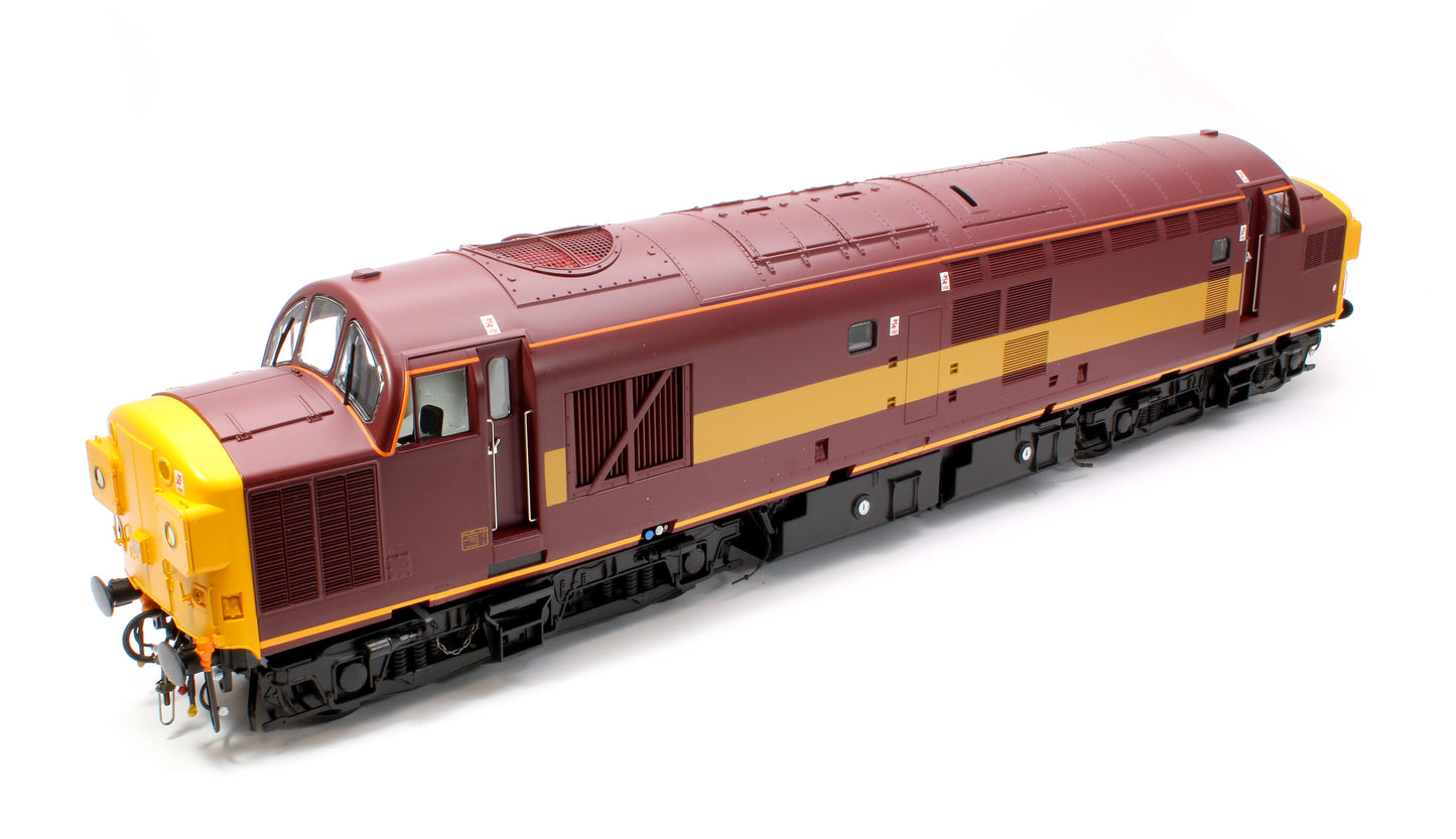 Class 37/0 (split headcode) EW&S Red/Gold unnumbered Diesel Locomotive