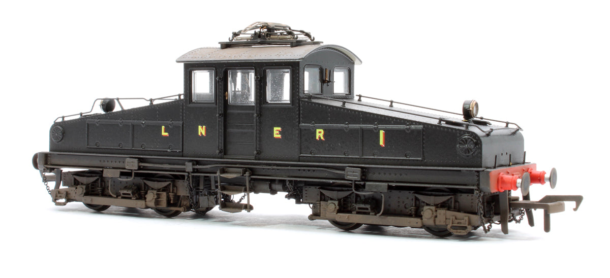 Custom Weathered North Eastern Railway ES1 LNER Unlined Black Bo-Bo Electric Locomotive No.1