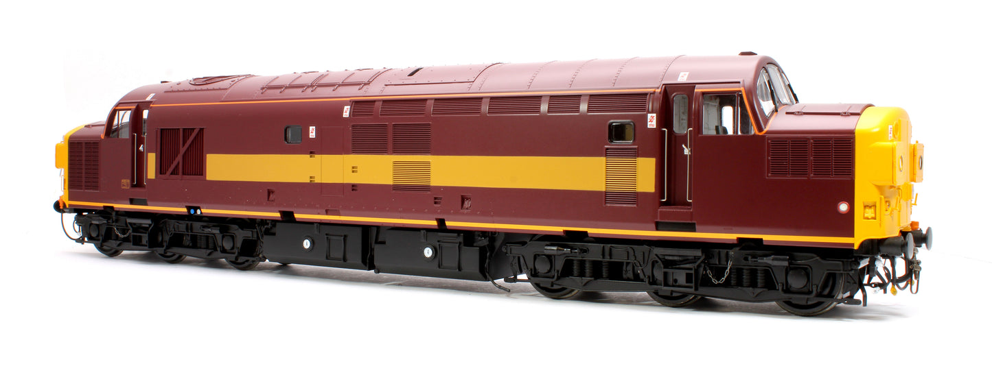 Class 37/0 (split headcode) EW&S Red/Gold unnumbered Diesel Locomotive