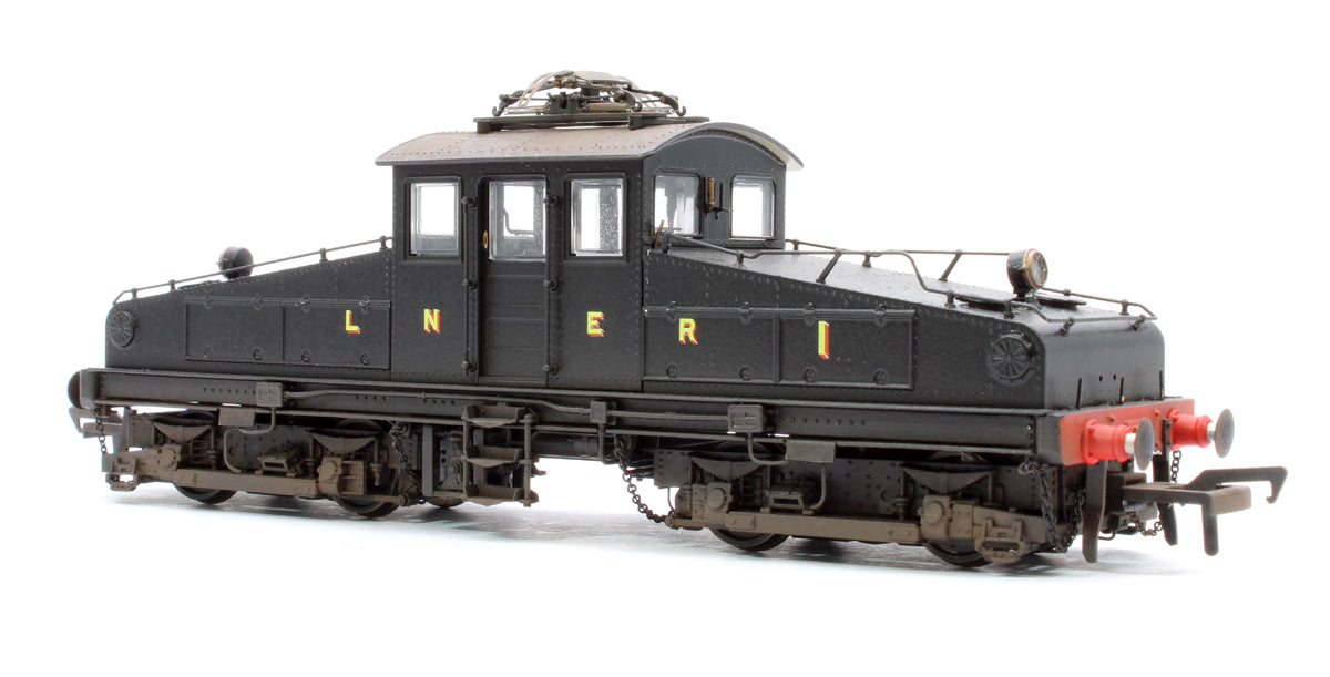 Custom Weathered North Eastern Railway ES1 LNER Unlined Black Bo-Bo Electric Locomotive No.1