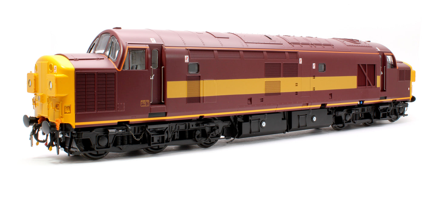 Class 37/0 (split headcode) EW&S Red/Gold unnumbered Diesel Locomotive