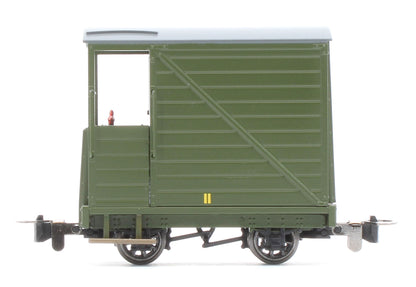990805 Single Veranda Brake Van - Plain Green No.11
