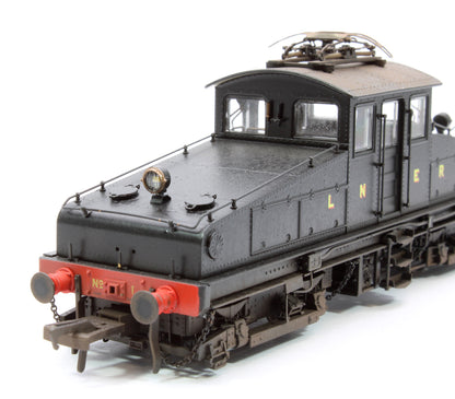 Custom Weathered North Eastern Railway ES1 LNER Unlined Black Bo-Bo Electric Locomotive No.1