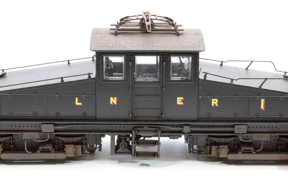 Custom Weathered North Eastern Railway ES1 LNER Unlined Black Bo-Bo Electric Locomotive No.1