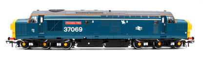 Class 37/0 Split Headcode 37069 'Thornaby TMD' BR Blue (White Stripe) Diesel Locomotive - DCC Sound