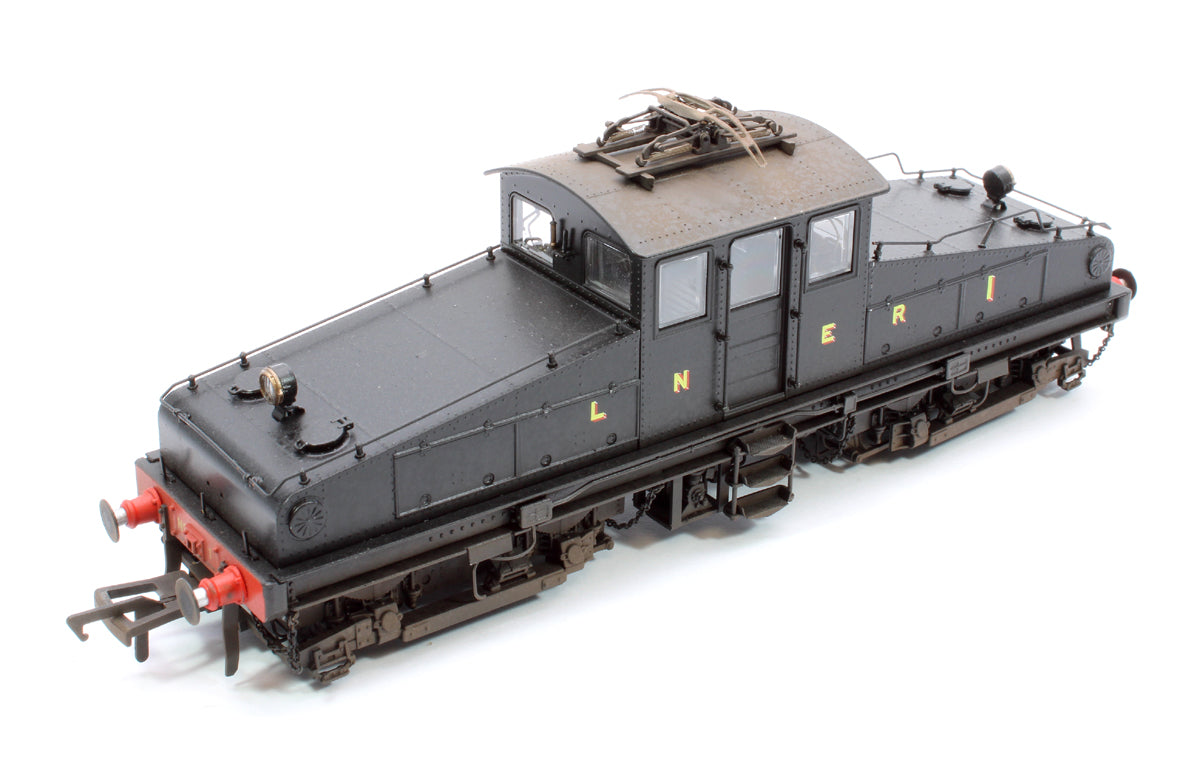 Custom Weathered North Eastern Railway ES1 LNER Unlined Black Bo-Bo Electric Locomotive No.1