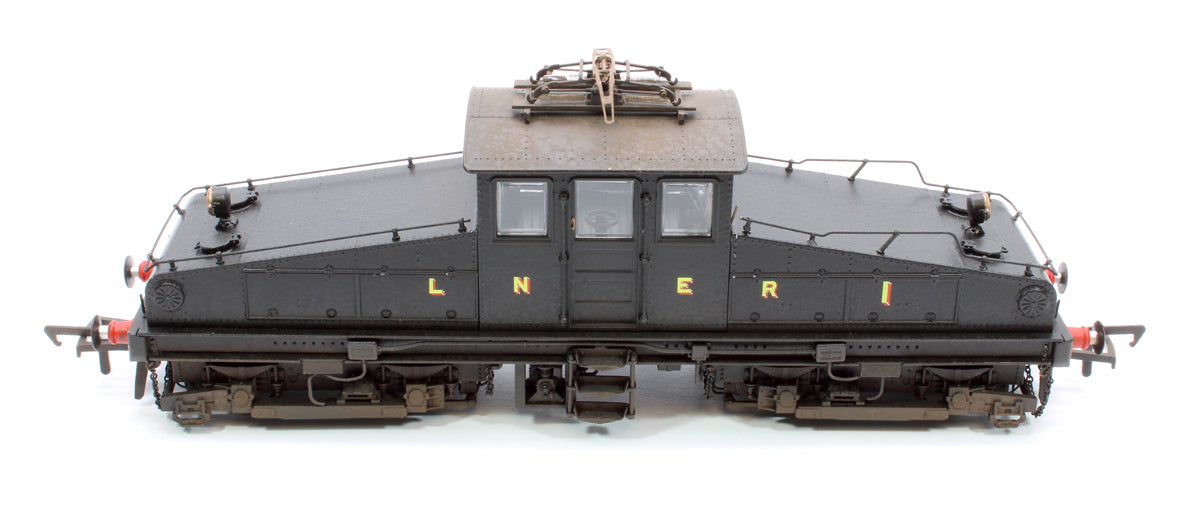 Custom Weathered North Eastern Railway ES1 LNER Unlined Black Bo-Bo Electric Locomotive No.1