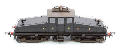 Custom Weathered North Eastern Railway ES1 LNER Unlined Black Bo-Bo Electric Locomotive No.1