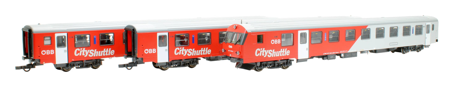 Pre-Owned 64013 ÖBB 3-Piece "City-Shuttle" Push-Pull Commuter Train Set, Era V