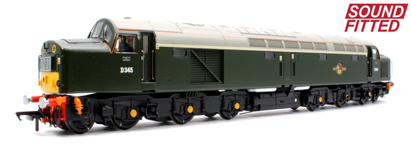 Class 40 Centre Headcode D345 BR Green (Small Yellow Panels) Diesel Locomotive - DCC Sound