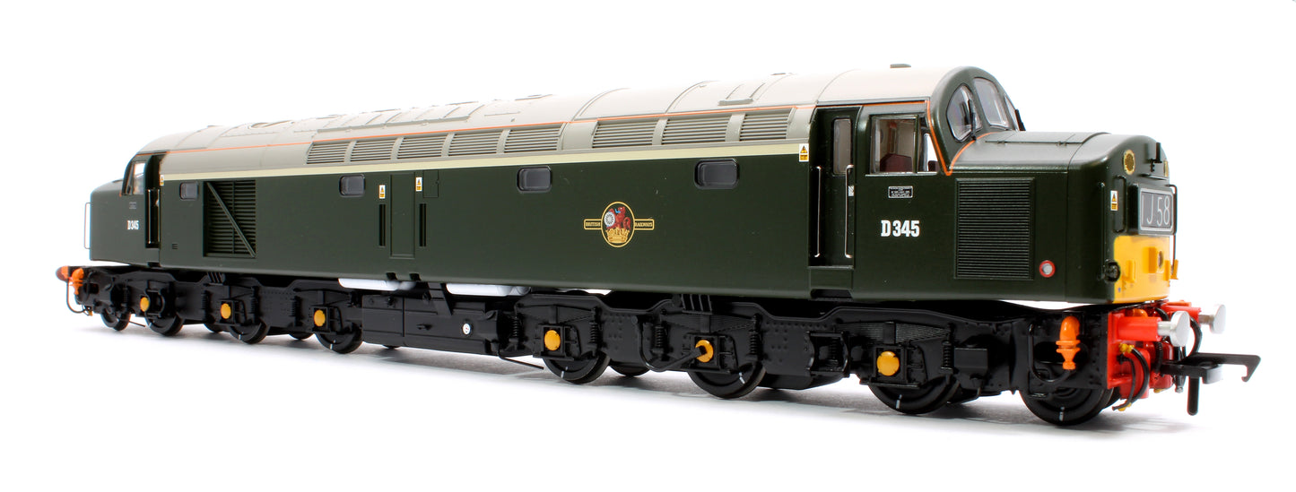 Class 40 Centre Headcode D345 BR Green (Small Yellow Panels) Diesel Locomotive