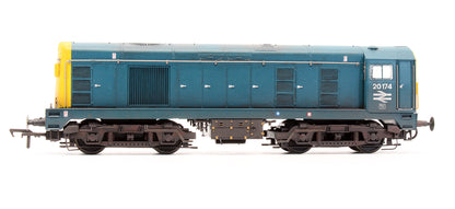 Pre-Owned 32-035B Class 20174 BR Blue Domino Head Code Diesel Locomotive - DCC Sound Fitted - Custom Weathered
