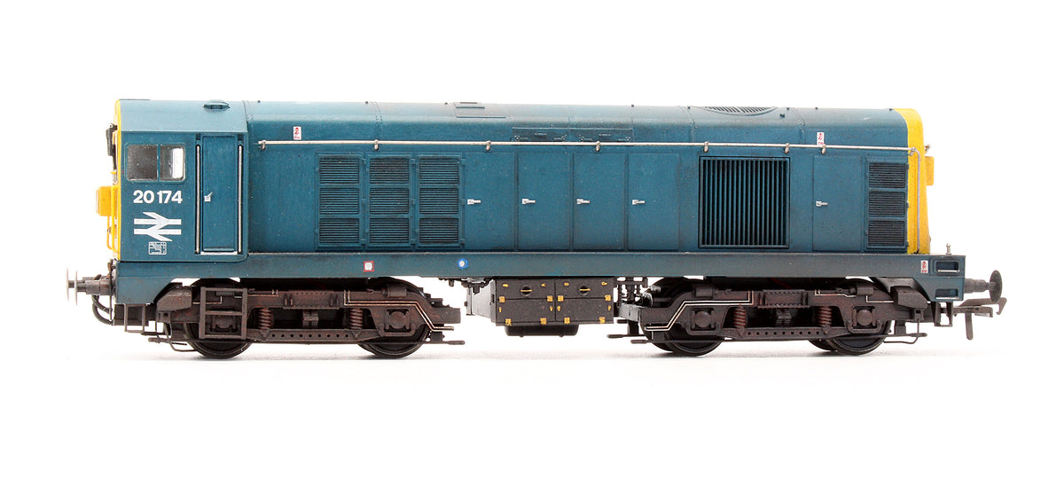 Pre-Owned 32-035B Class 20174 BR Blue Domino Head Code Diesel Locomotive - DCC Sound Fitted - Custom Weathered