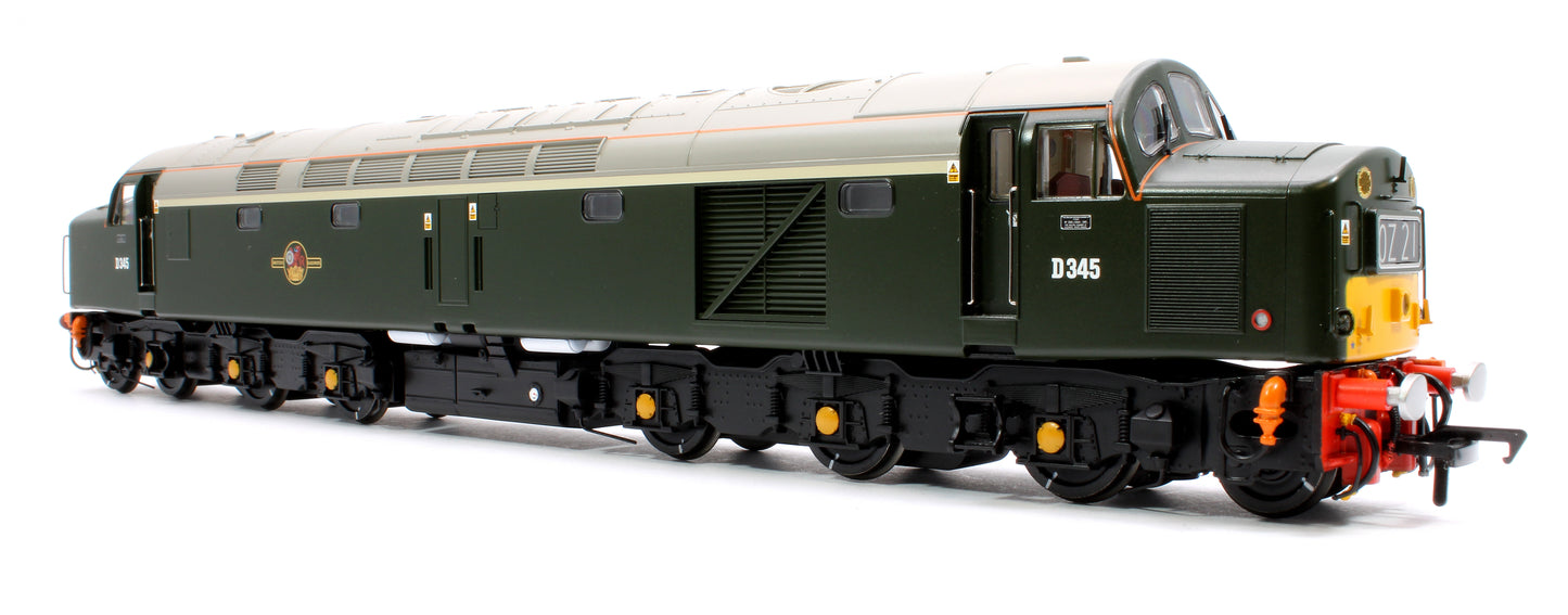 Class 40 Centre Headcode D345 BR Green (Small Yellow Panels) Diesel Locomotive - DCC Sound