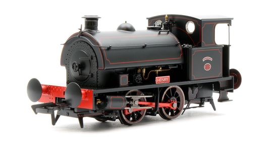 Pre-Owned 4S-024-002 Hawthorn Leslie 0-4-0 Black Lined Red `Henry' - Steam Tank Locomotive