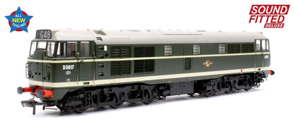 Class 30 D5617 BR Green (Late Crest) Diesel Locomotive - DCC Sound Deluxe