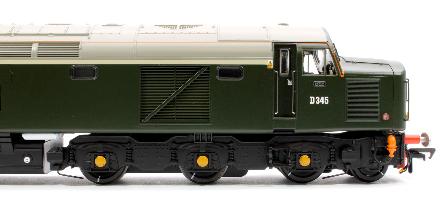 Class 40 Centre Headcode D345 BR Green (Small Yellow Panels) Diesel Locomotive - DCC Sound