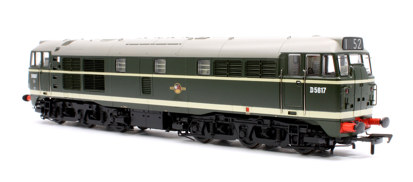 Class 30 D5617 BR Green (Late Crest) Diesel Locomotive - DCC Sound