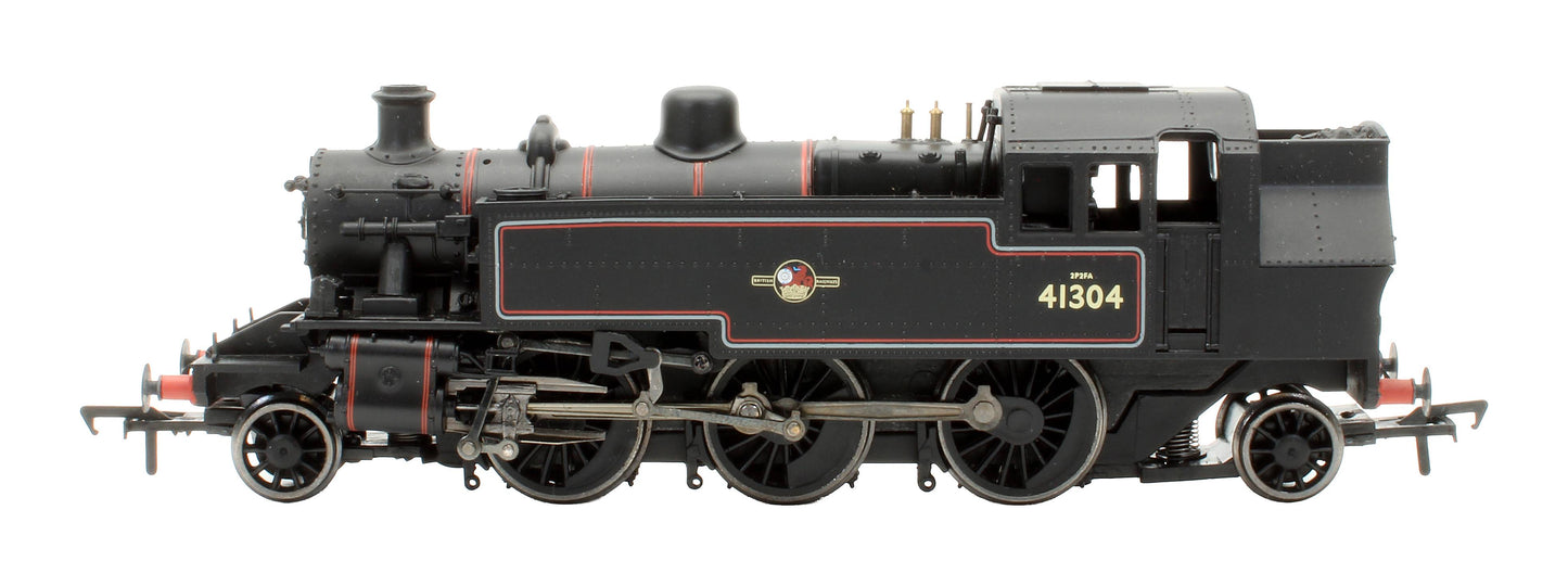 Pre-Owned 31-452C Ivatt 2-6-2 Tank '41304' BR Lined Black Late Crest Steam Locomotive