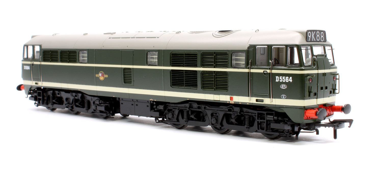 Pre-Owned 35-801SFX Class 30 D5564 BR Green (Late Crest) Diesel Locomotive - DCC Sound Deluxe