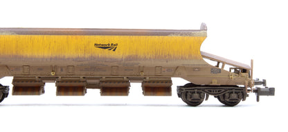 Highly Detailed Deluxe Weathered Network Rail JJA MK2 Auto-Ballaster with Generator Unit Curved Top with Load!