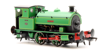 Pre-Owned 4S-024-001 Hawthorn Leslie 0-4-0 Green Lined Yellow `Asbestos' 4 - Steam Tank Locomotive