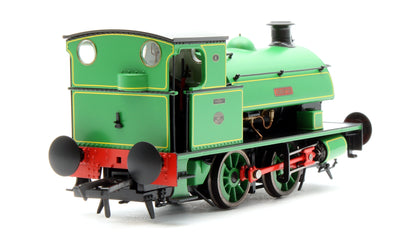 Pre-Owned 4S-024-001 Hawthorn Leslie 0-4-0 Green Lined Yellow `Asbestos' 4 - Steam Tank Locomotive