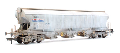 Pre-Owned Highly Detailed Premium Weathered Polybulk Bogie Hopper Wagon Nacco 'Tiger' Grey