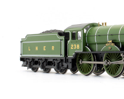 Pre-Owned RailRoad LNER 4-4-0 D49/1 Hunt Class 'The Burton' 238 Steam Locomotive (DCC Fitted)