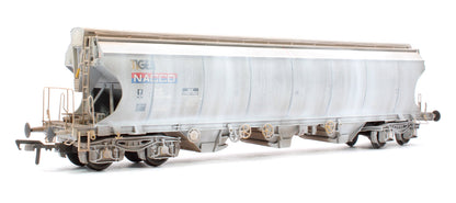 Pre-Owned Highly Detailed Premium Weathered Polybulk Bogie Hopper Wagon Nacco 'Tiger' Grey