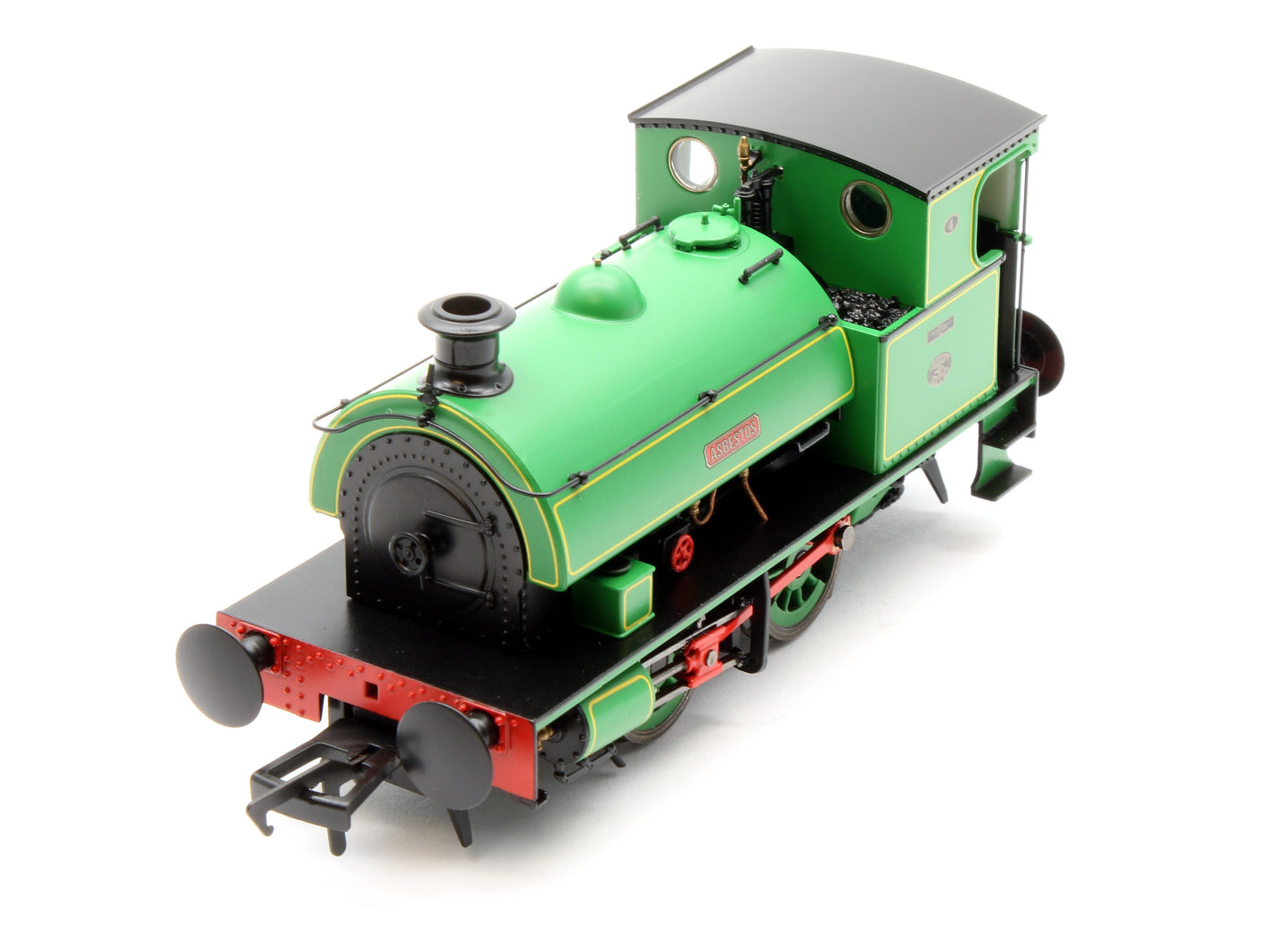 Pre-Owned 4S-024-001 Hawthorn Leslie 0-4-0 Green Lined Yellow `Asbestos' 4 - Steam Tank Locomotive