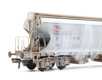Pre-Owned Highly Detailed Premium Weathered Polybulk Bogie Hopper Wagon Nacco 'Tiger' Grey