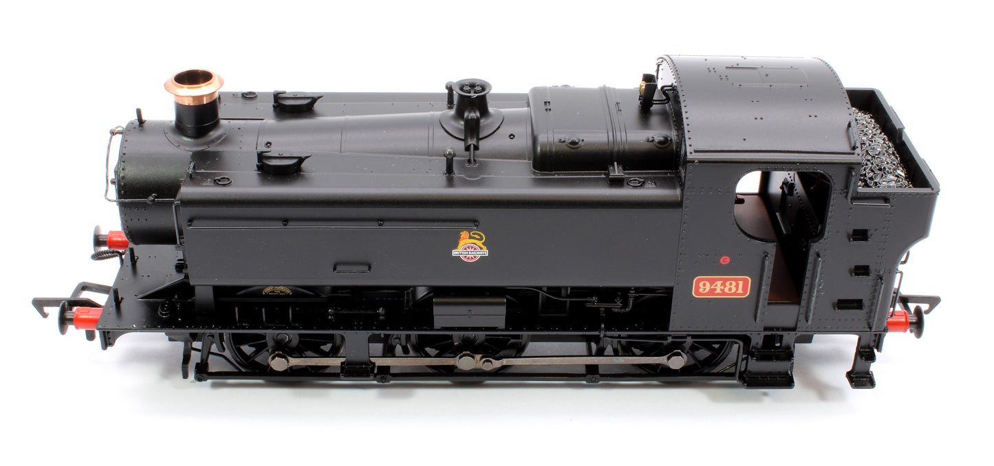 GWR 94XX Pannier Tank 9481 BR Black (Early Emblem) Steam Locomotive - DCC Sound