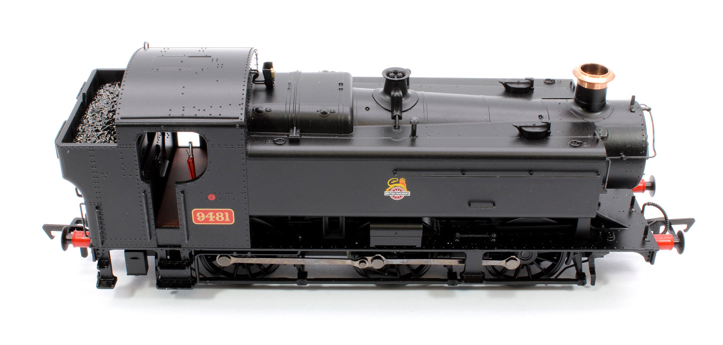 GWR 94XX Pannier Tank 9481 BR Black (Early Emblem) Steam Locomotive - DCC Sound