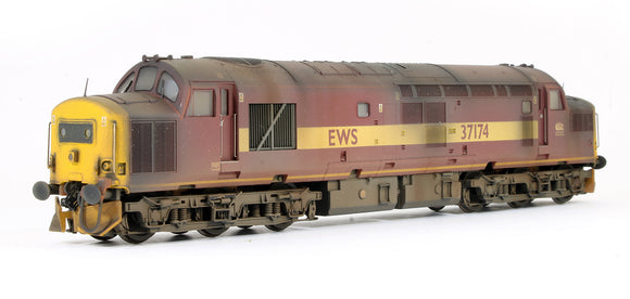 Pre-Owned Class 37/0 37174 Diesel Locomotive (Custom Weathered) DCC Fitted