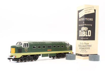 Pre-Owned 2234 BR Two Tone Green Deltic 'Crepello' D9012 Diesel Locomotive - 2 Rail
