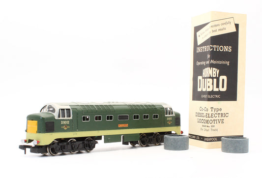 Pre-Owned 2234 BR Two Tone Green Deltic 'Crepello' D9012 Diesel Locomotive - 2 Rail