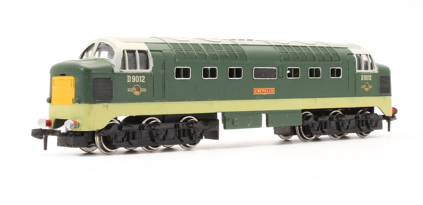 Pre-Owned 2234 BR Two Tone Green Deltic 'Crepello' D9012 Diesel Locomotive - 2 Rail
