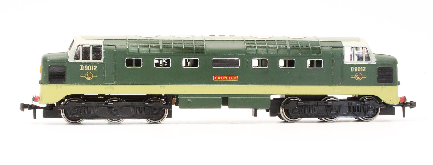 Pre-Owned 2234 BR Two Tone Green Deltic 'Crepello' D9012 Diesel Locomotive - 2 Rail