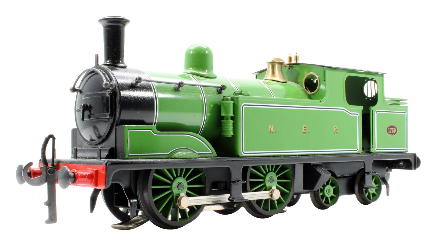 Pre-Owned E/25A N.E.R Green Class G5 0-4-4T '1759' Steam Locomotive