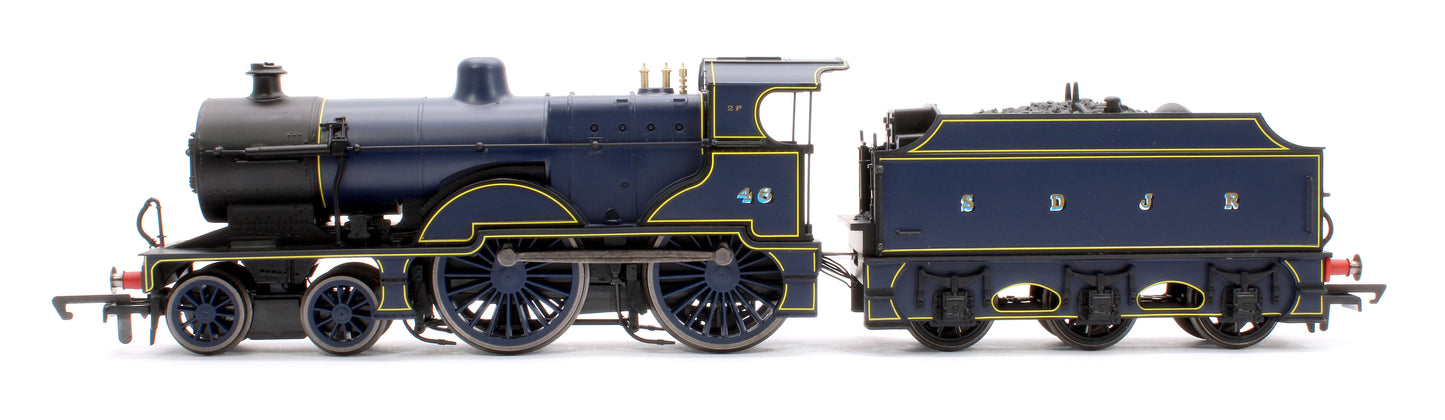 Class 2P 4-4-0 No. 46 S&DJR Lined Blue Steam Locomotive