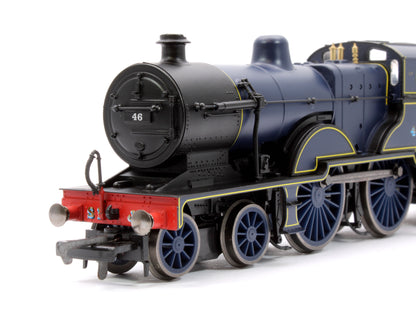 Class 2P 4-4-0 No. 46 S&DJR Lined Blue Steam Locomotive