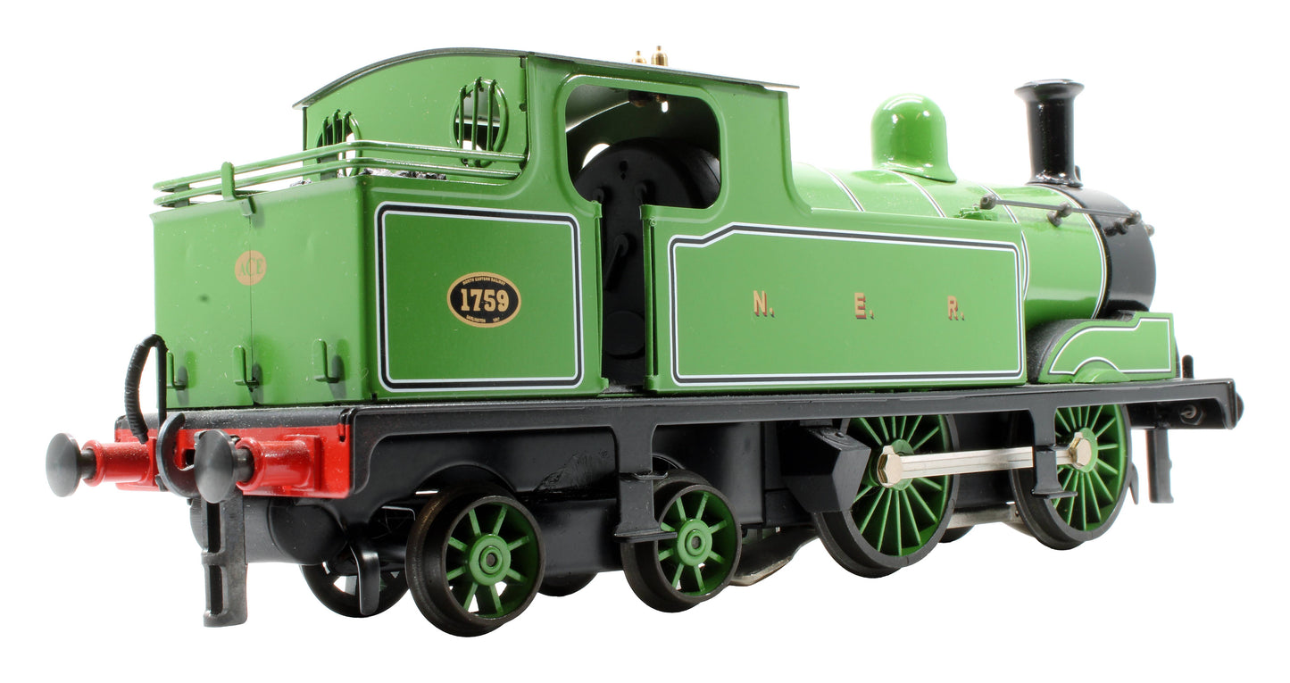 Pre-Owned E/25A N.E.R Green Class G5 0-4-4T '1759' Steam Locomotive