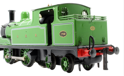 Pre-Owned E/25A N.E.R Green Class G5 0-4-4T '1759' Steam Locomotive