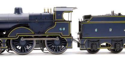 Pre-Owned Class 2P 4-4-0 No. 46 S&DJR Lined Blue Steam Locomotive - DCC Fitted