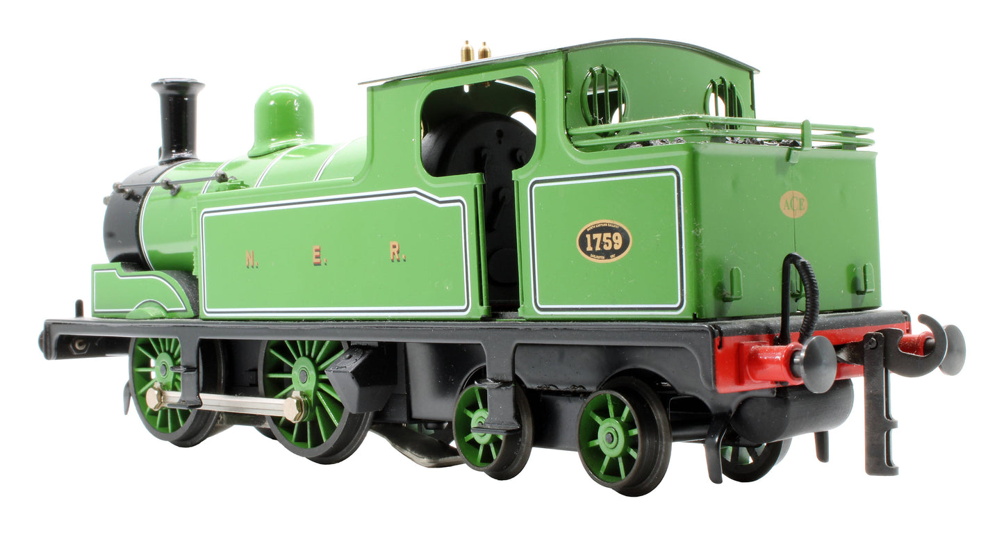 Pre-Owned E/25A N.E.R Green Class G5 0-4-4T '1759' Steam Locomotive