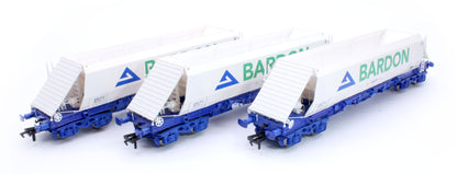 Bardon Aggregates (White and Blue) PHA/JGA Hopper Wagon (Triple)